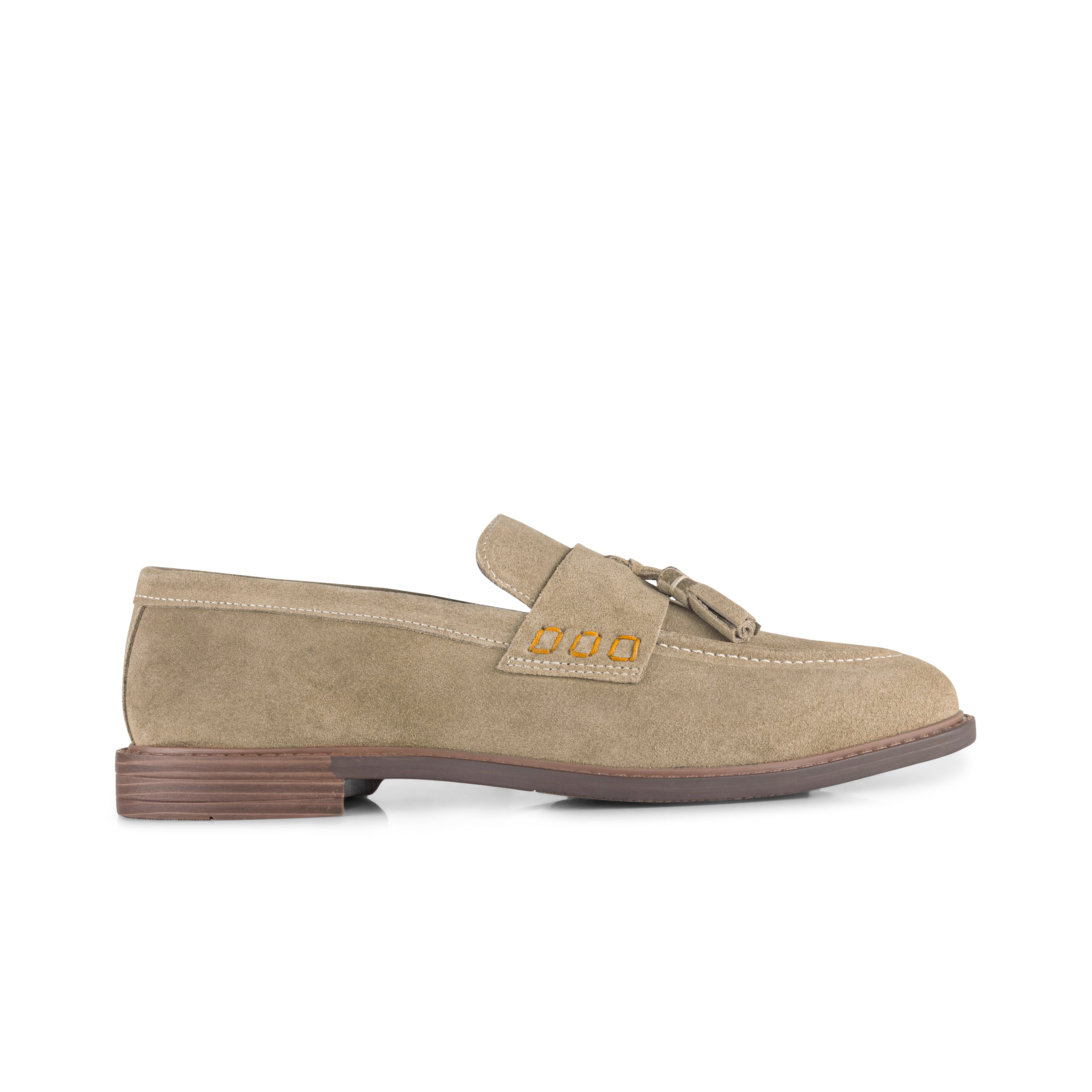 Charleston Sand Suede Tassel Loafer