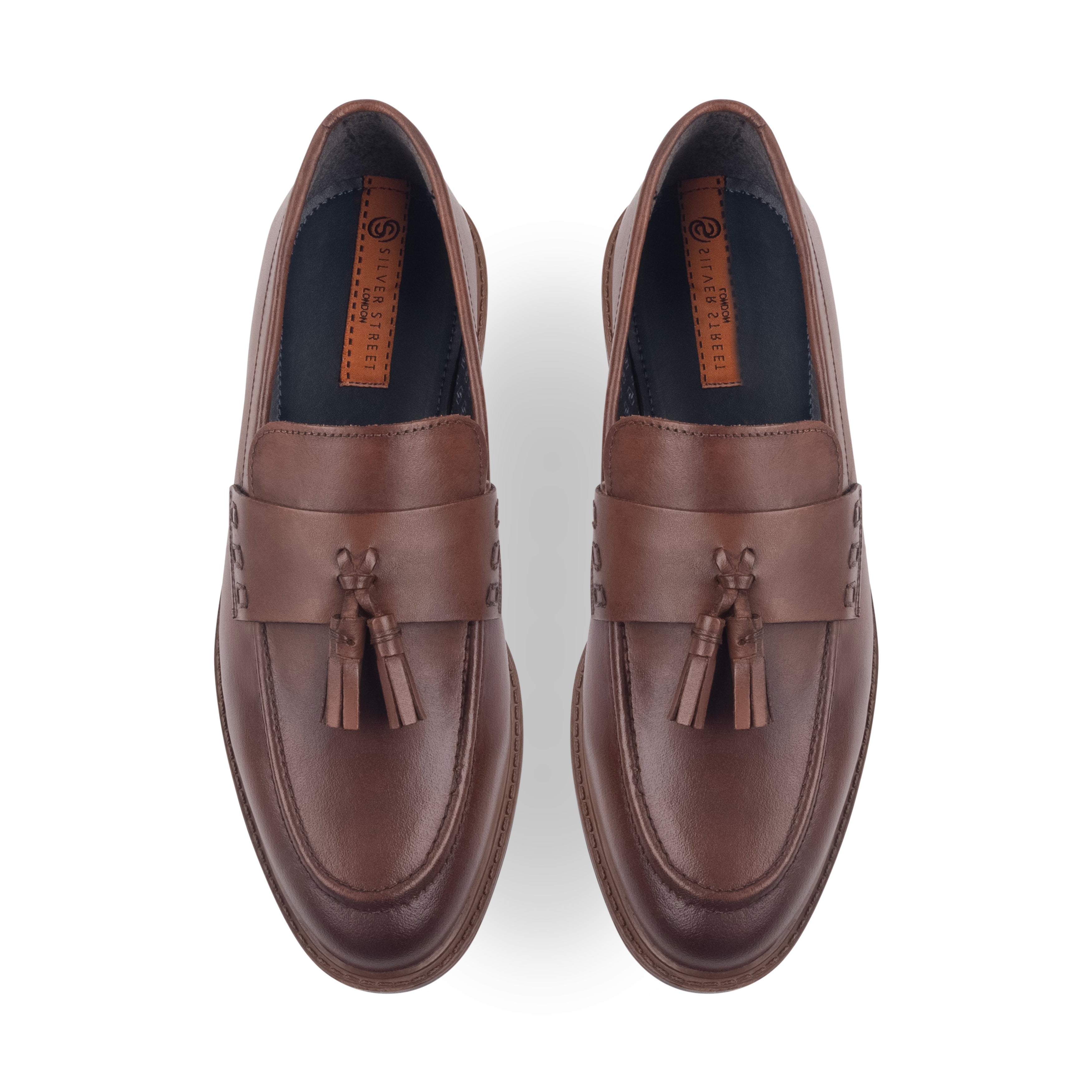 Charleston Brown Leather Tassel Loafer (2)