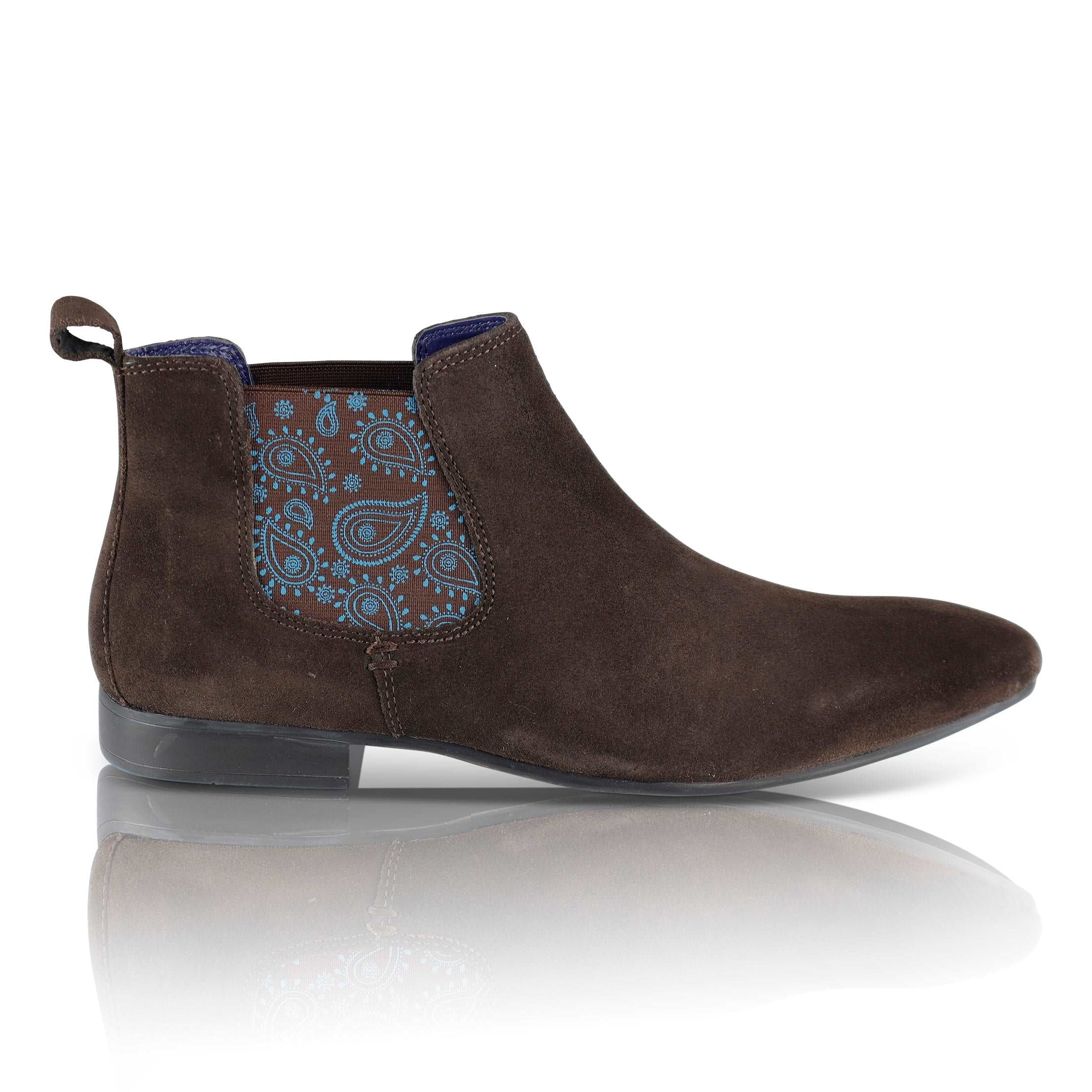 Carnaby Suede Leather Chelsea Boot - Brown