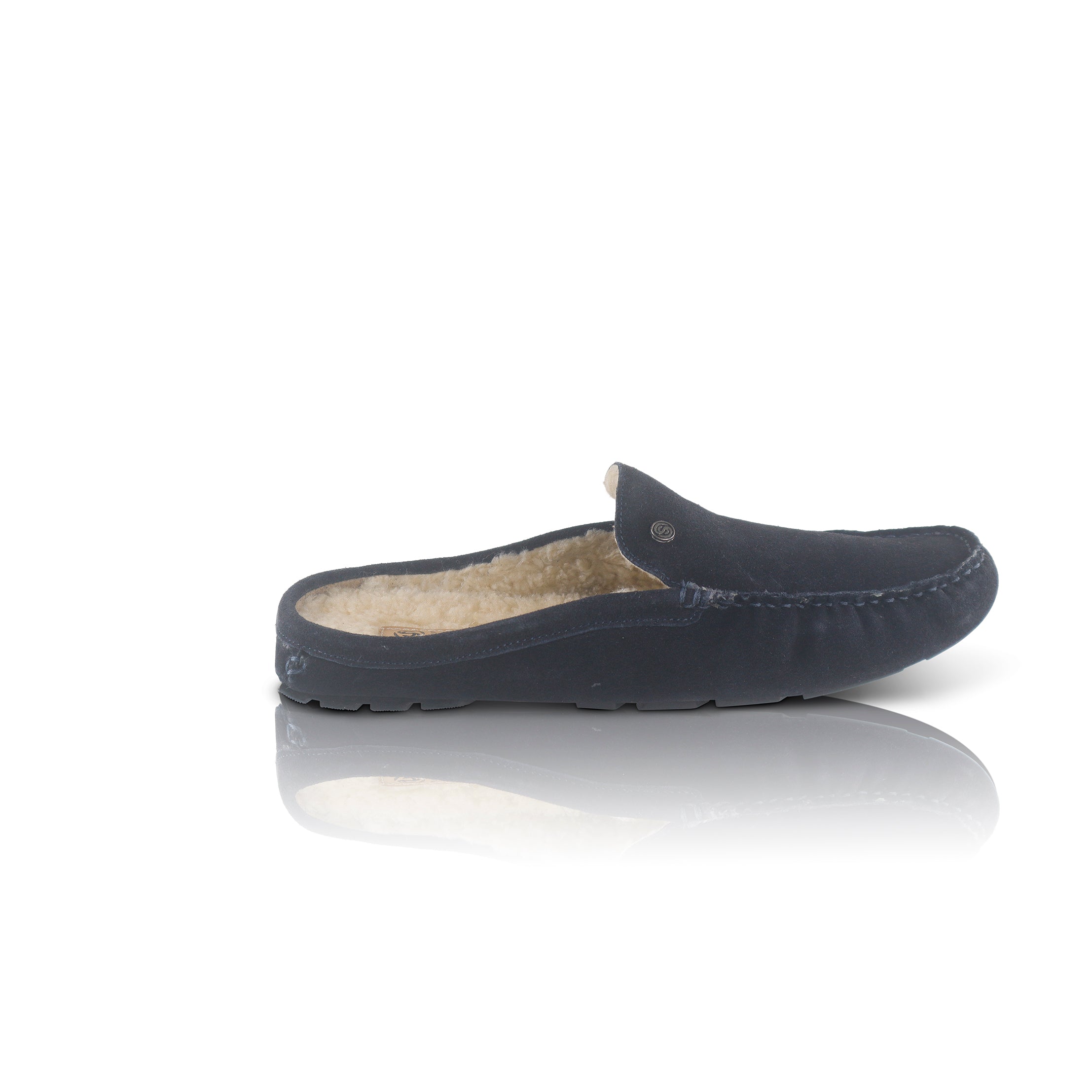 Walbrook Suede Leather Slipper - Navy