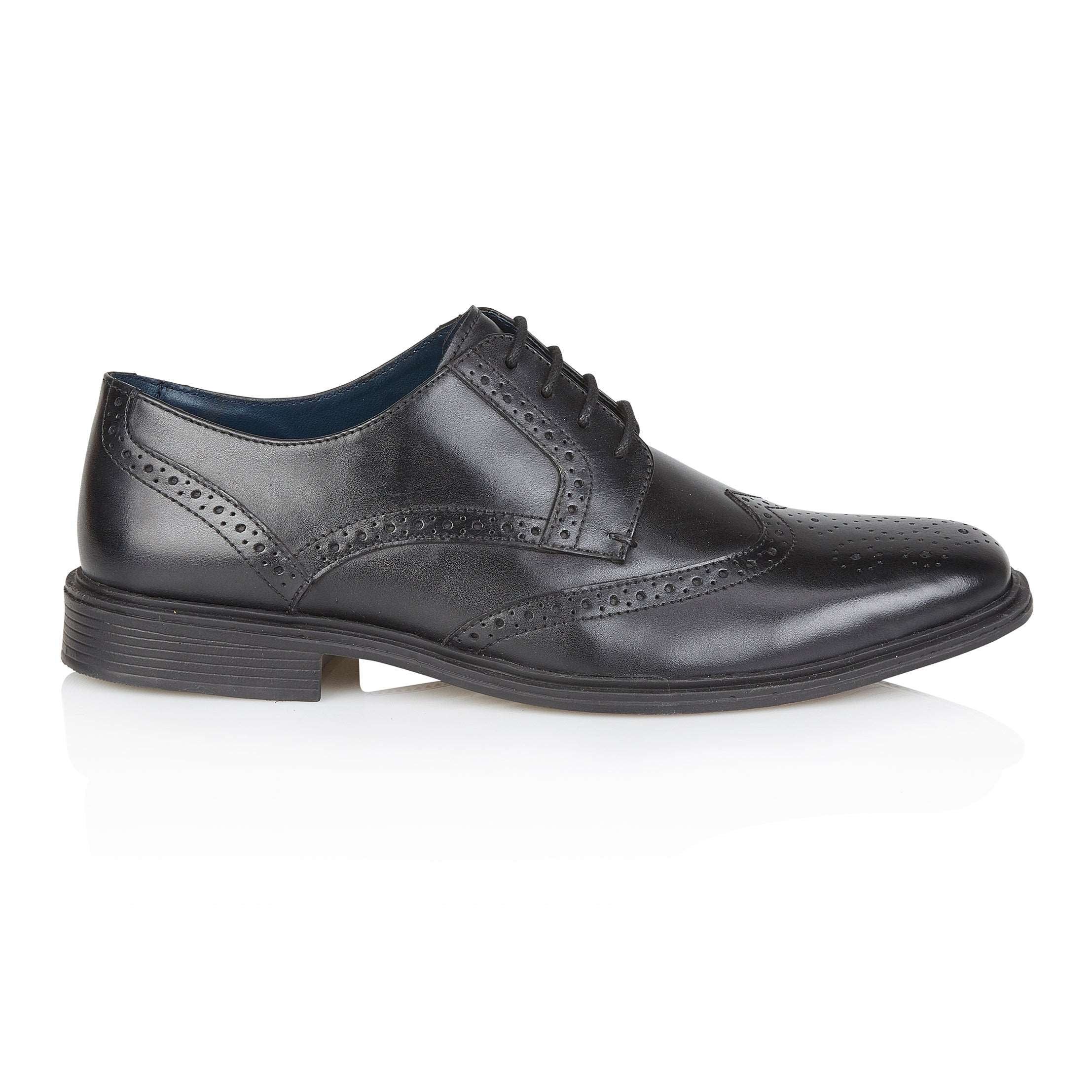 Field Leather Brogue Shoe - Black