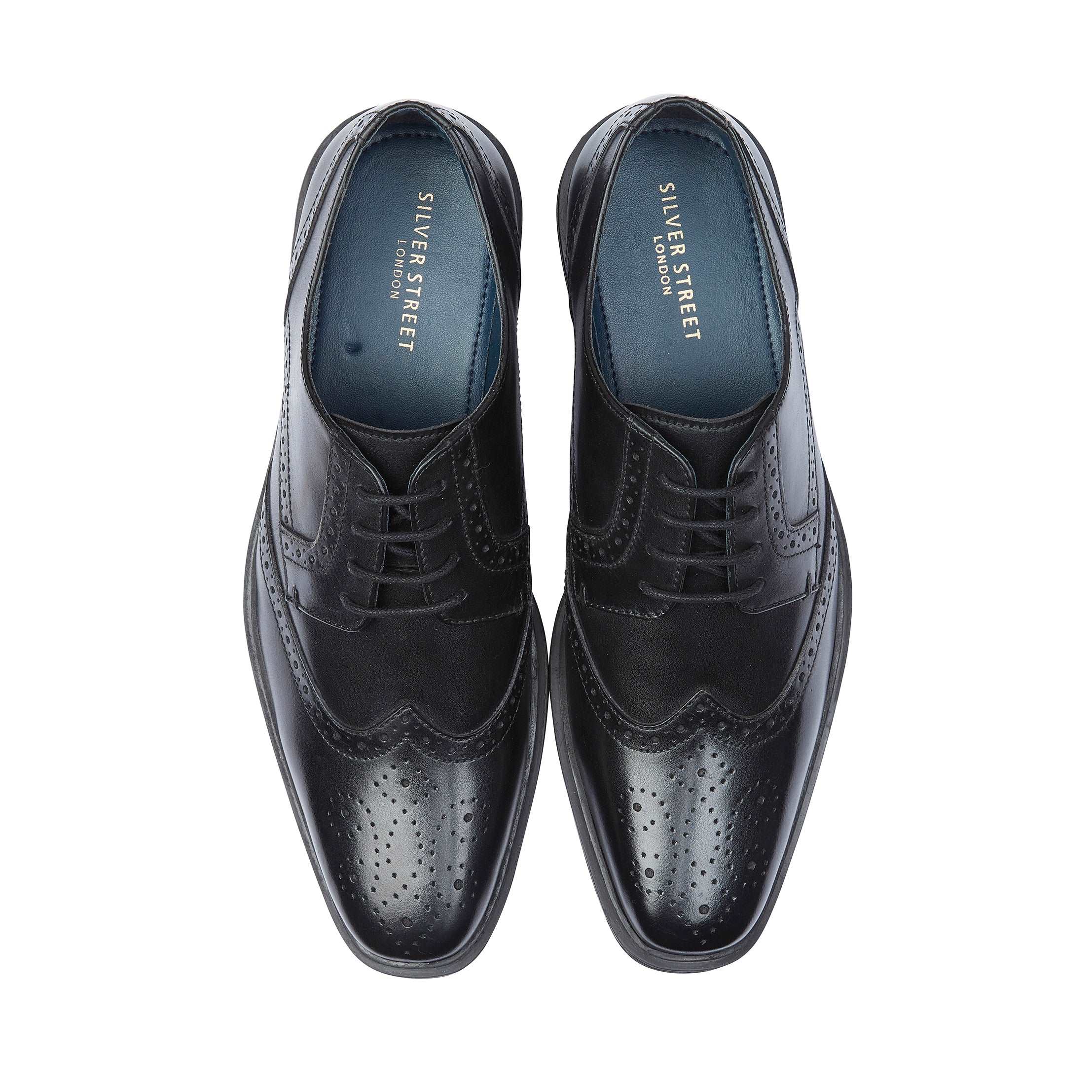 Field Leather Brogue Shoe - Black