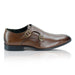 Bourne Leather Double Monk Strap Shoe  - Brown