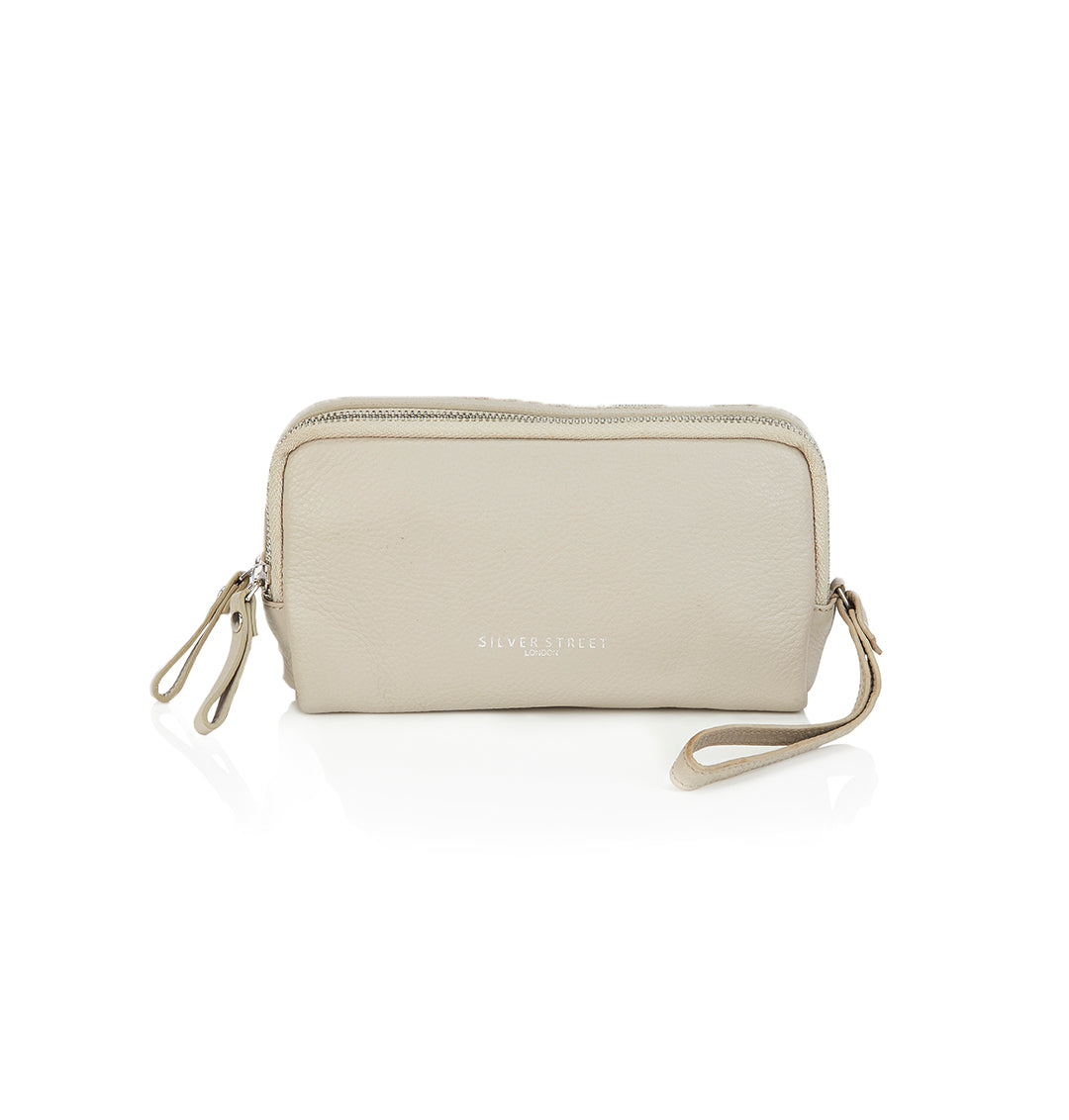 Daisy Leather Purse - Natural