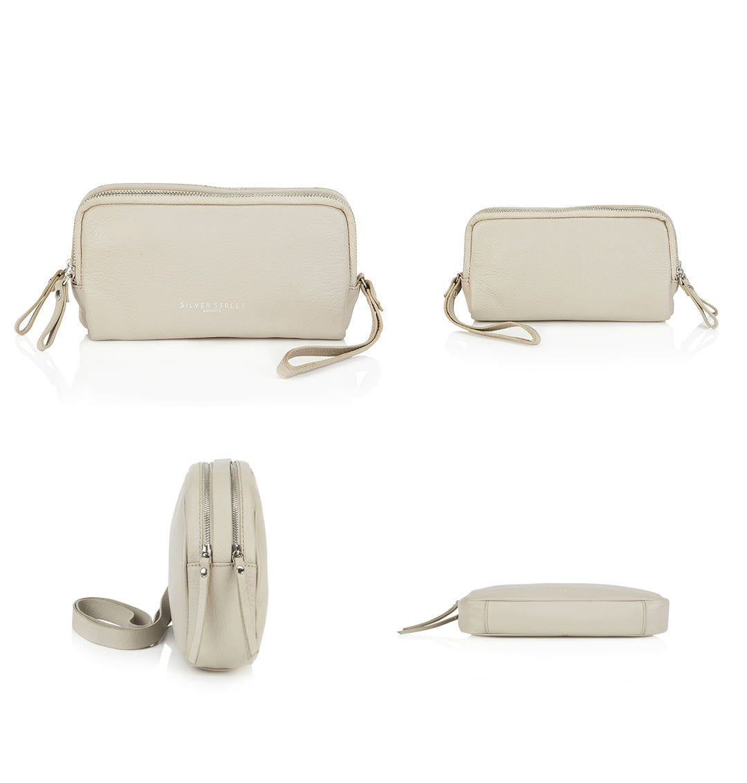 Daisy Leather Purse - Natural