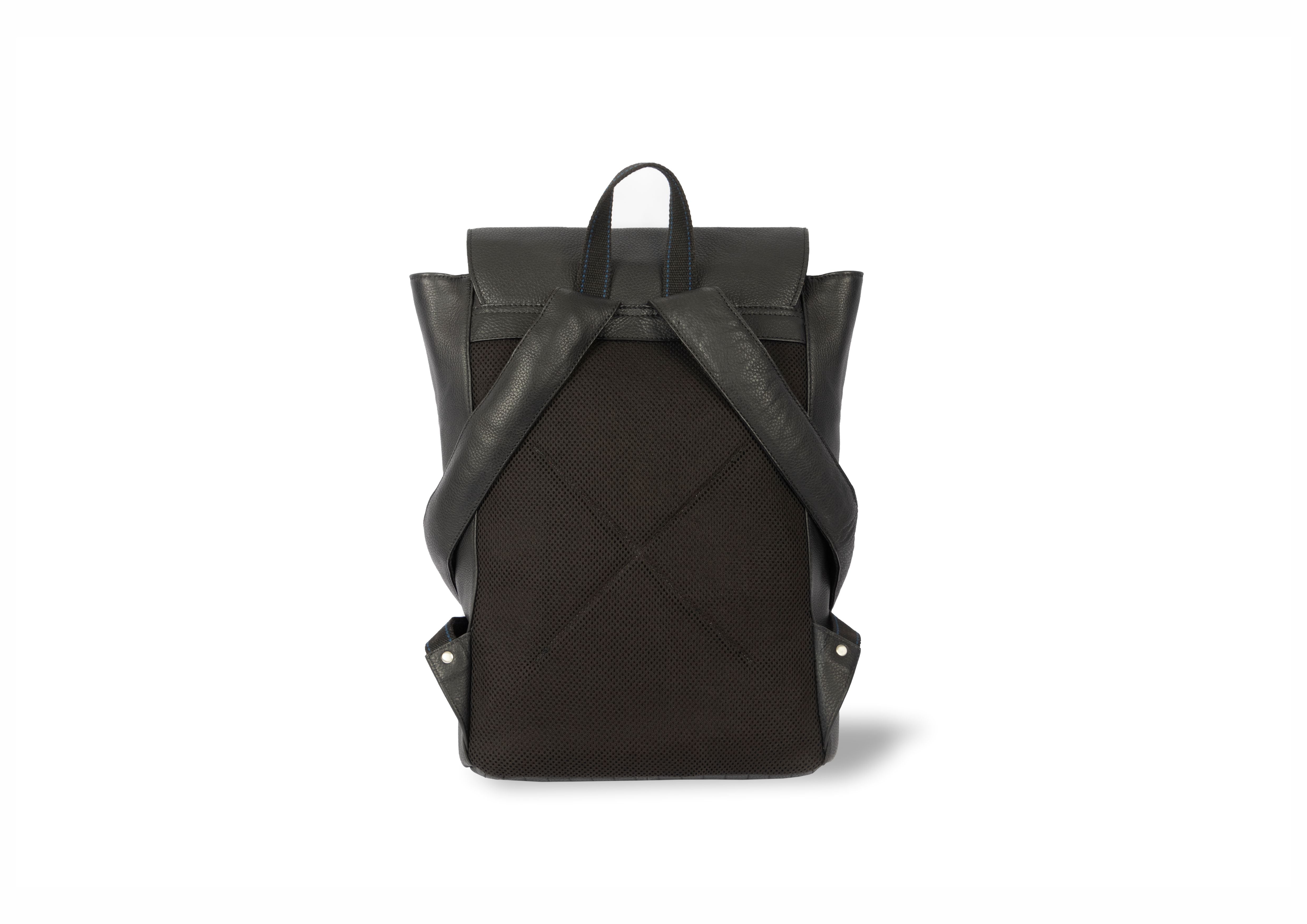 Foster Leather Backpack - Black