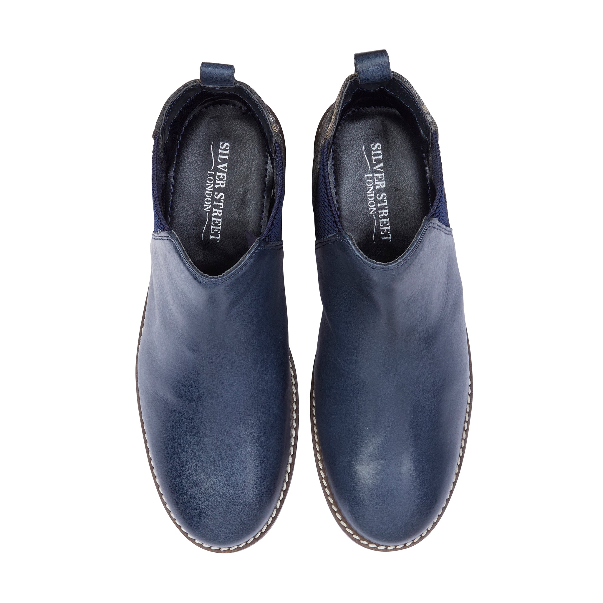 Juliet Leather Chelsea Boot - Blue