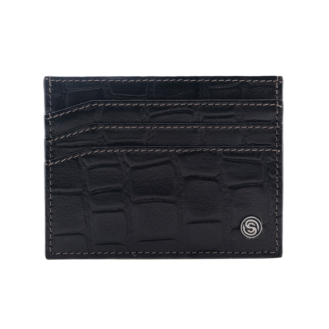 Kenton Leather Cardholer - Black