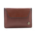 Sovona Leather Coin Purse - Dark Tan