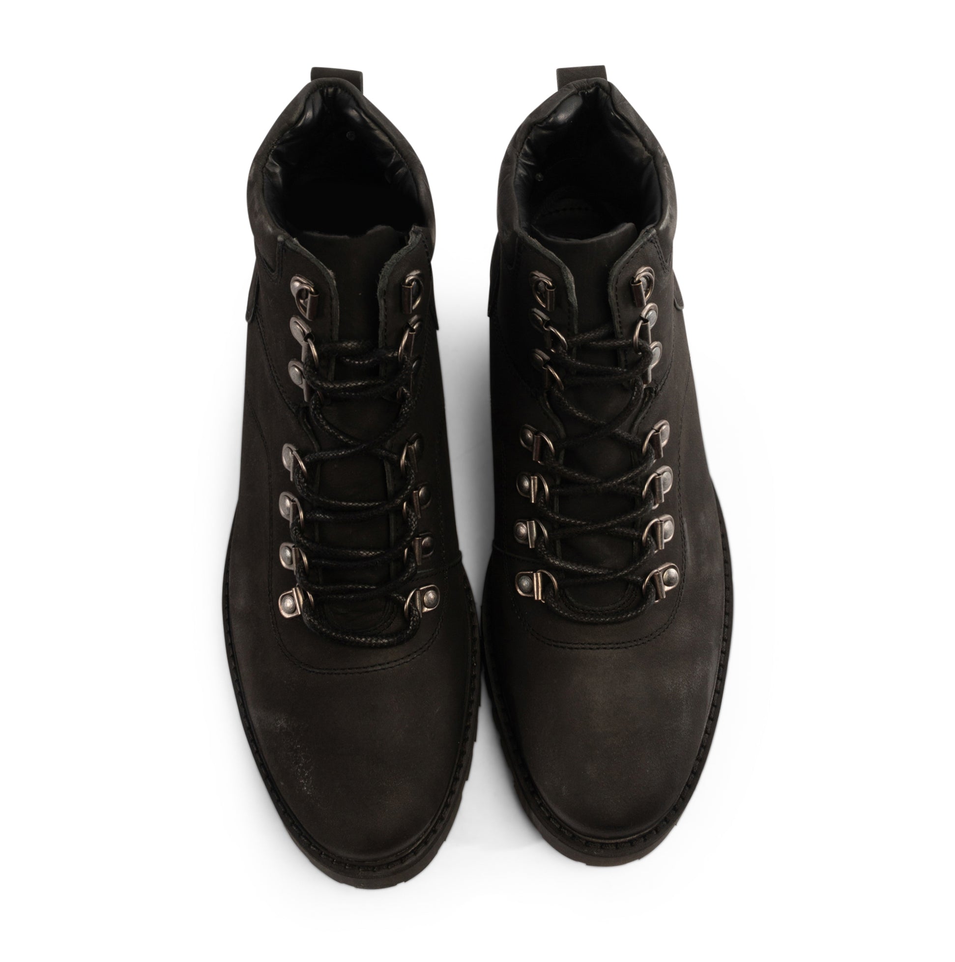 Oslo Leather Lace up Boot - Black