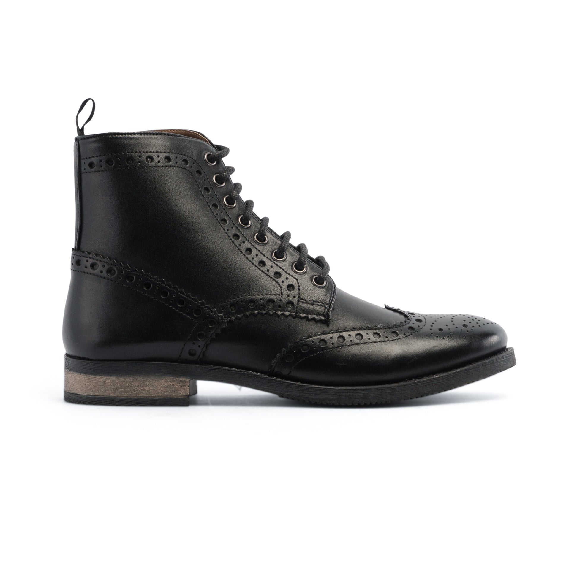 Stamford Leather Lace up Boot - Black