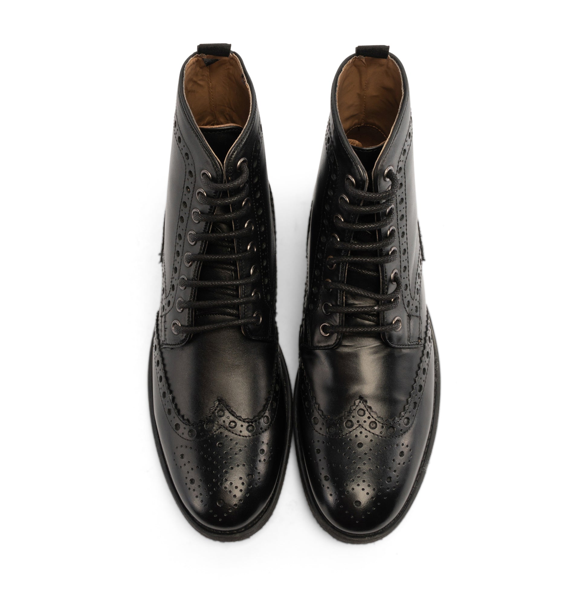 Stamford Leather Lace up Boot - Black