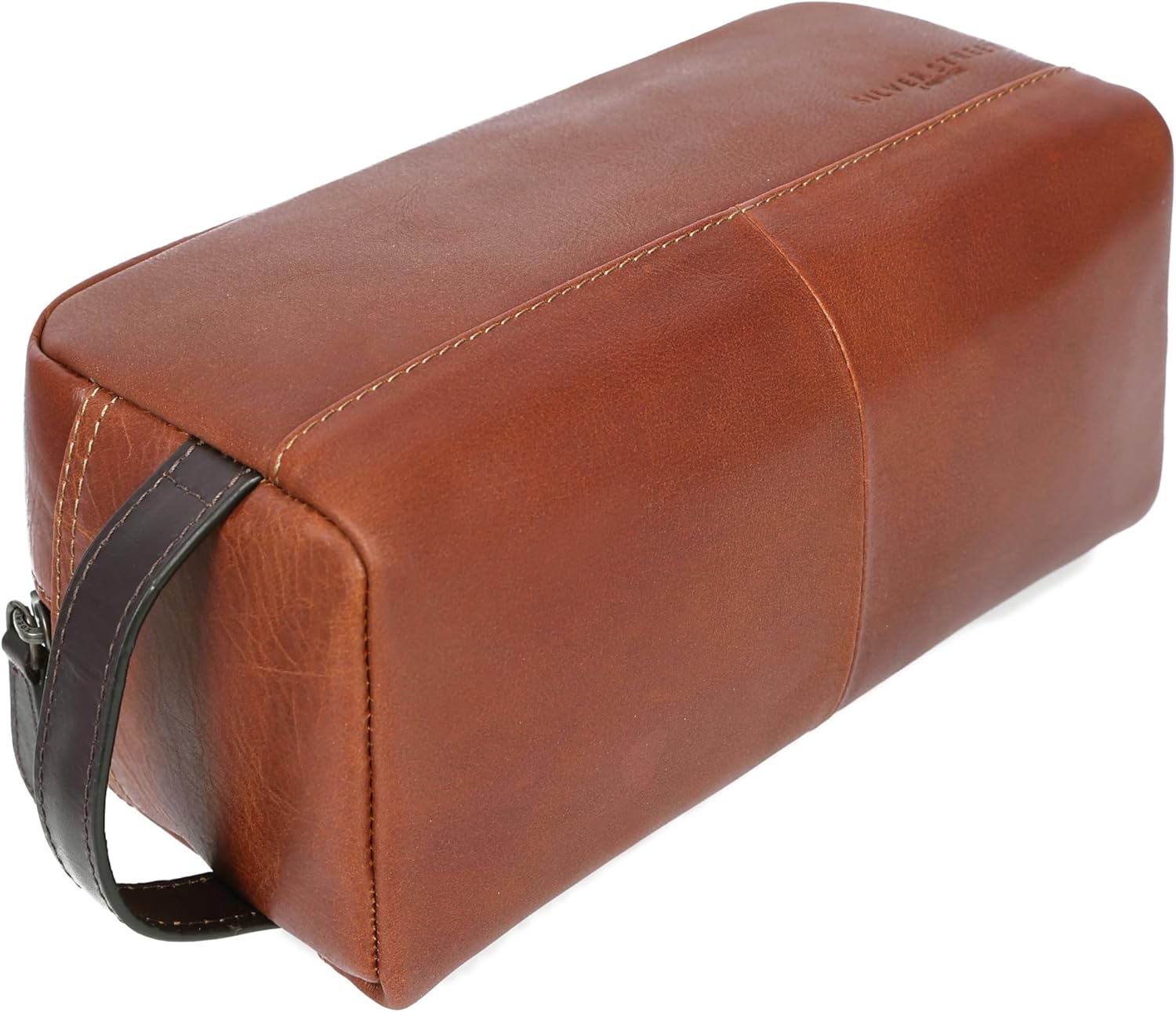 Santiago Leather Washbag  - Tan