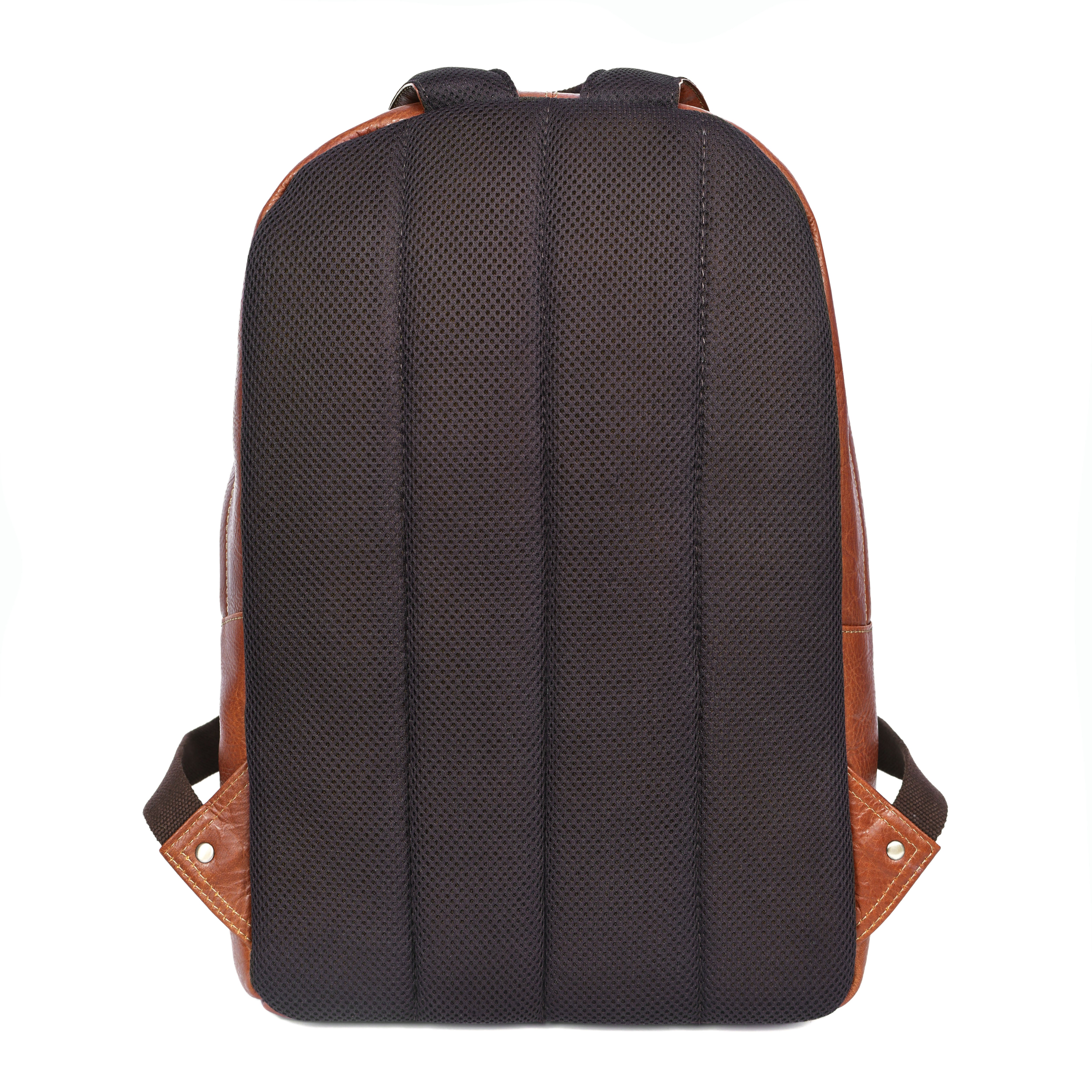 Sergio Leather Backpack - Tan