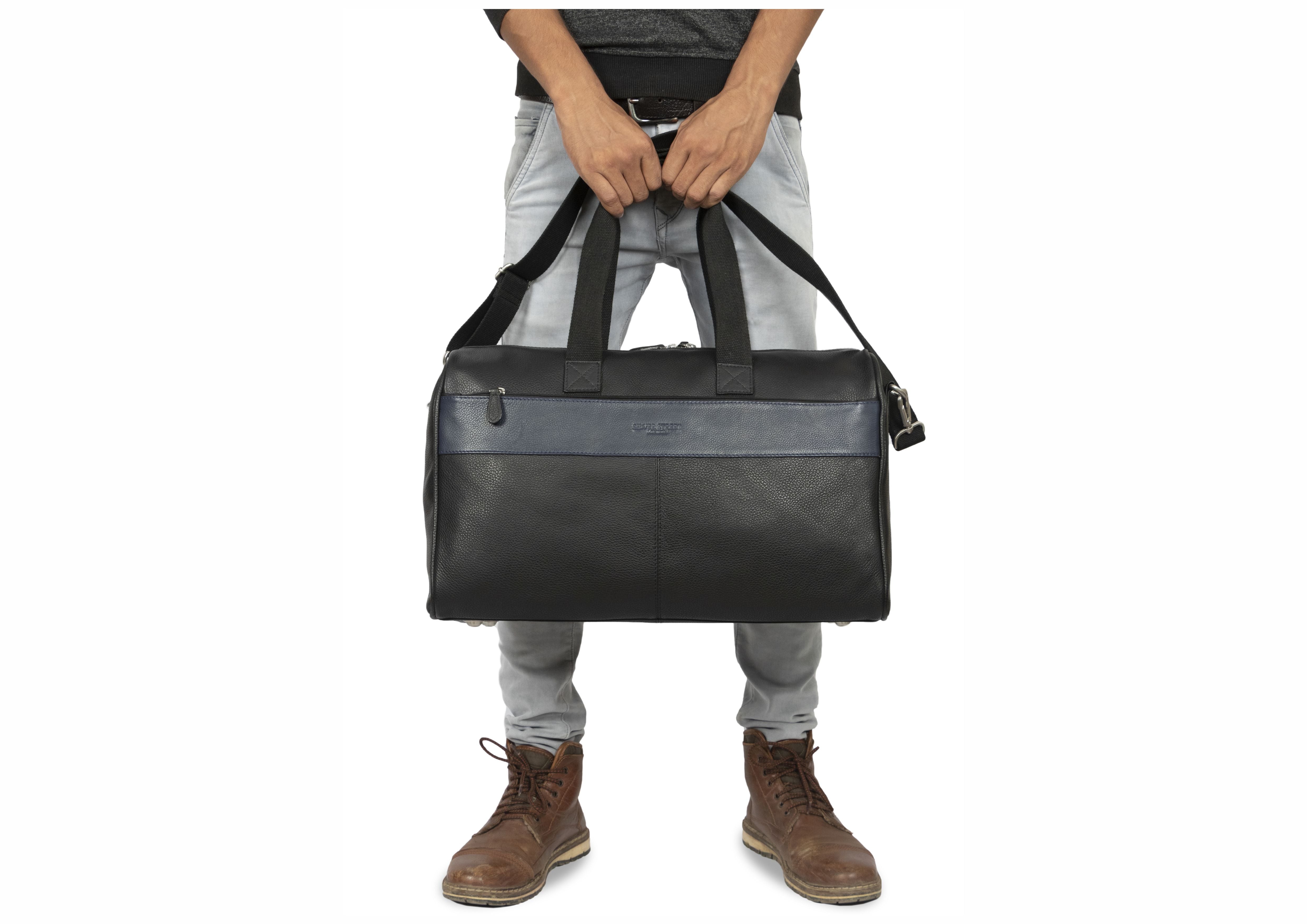 Walter Leather Holdall - Black