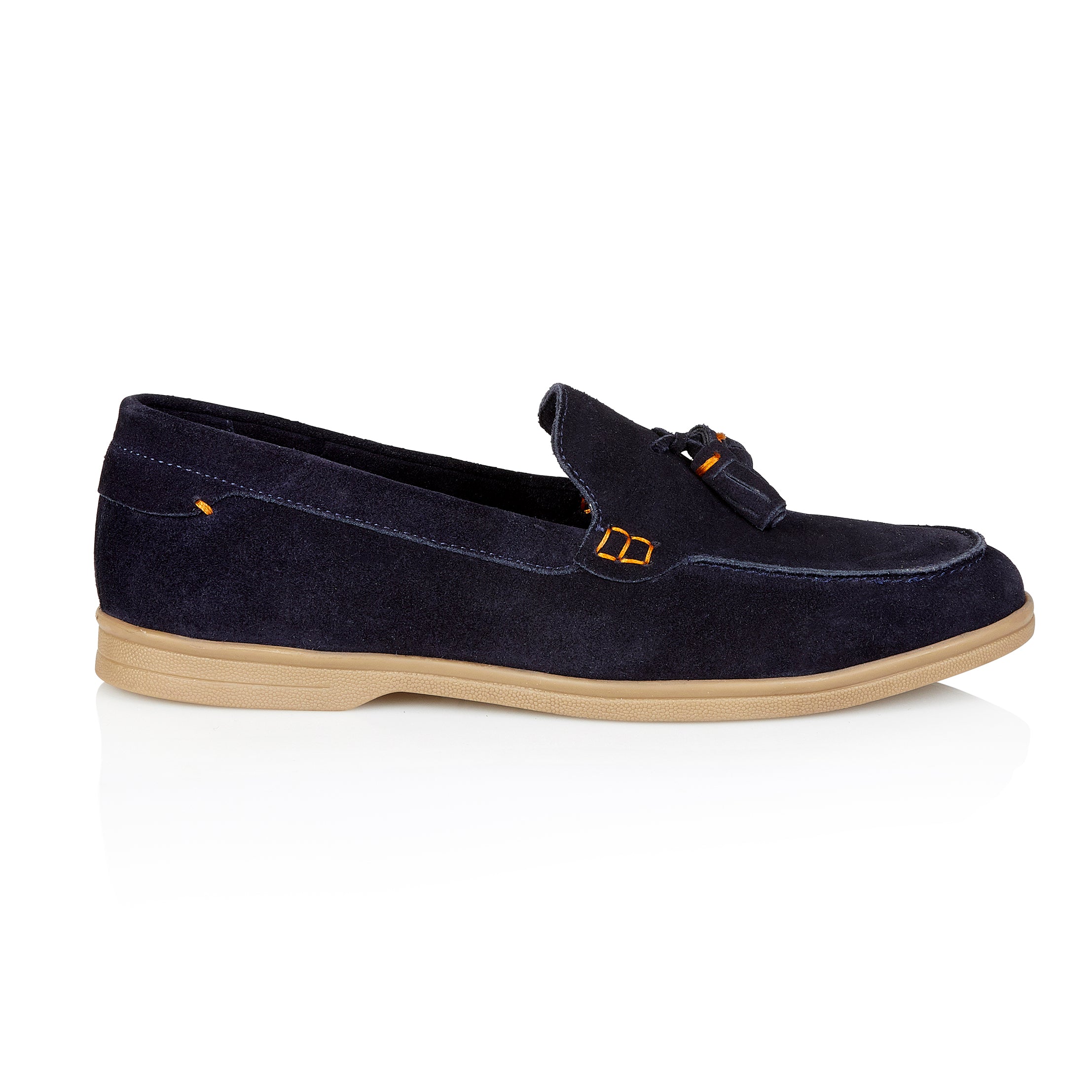 Wembley Suede Leather Tassel Loafer - Navy