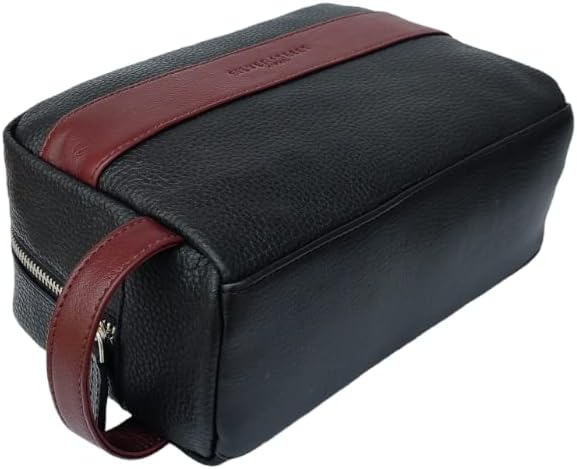 Walter Leather Washbag  - Oxblood